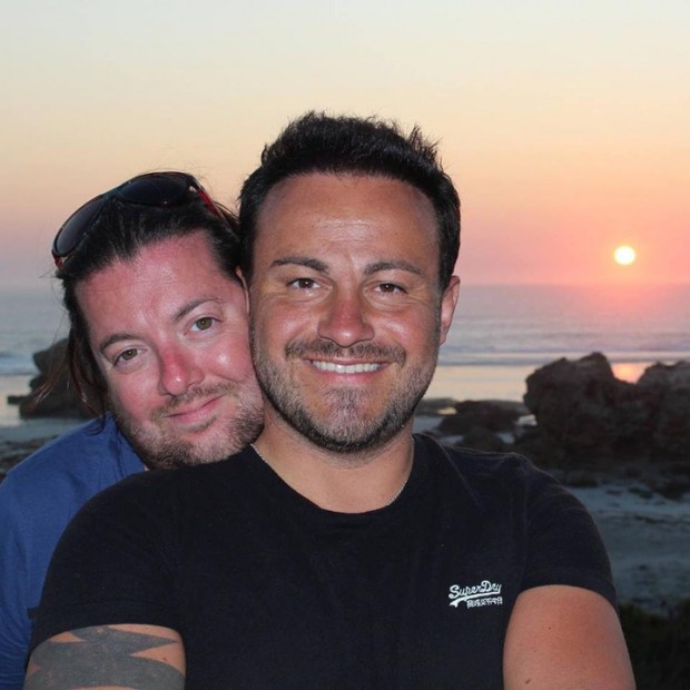 David Bulmer-Rizzi (L) and Marco Bulmer-Rizzi, shortly before David's death