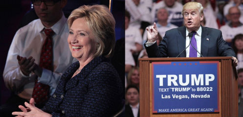 Hillary Clinton and Donald Trump (Photos: Gage Skidmore, via Wikimedia Commons).