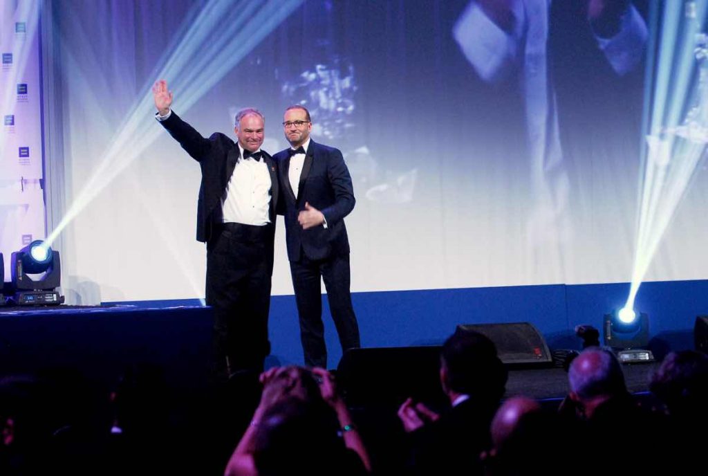 Tim Kaine and Chad Griffin at the HRC National Dinner - Photo: Ward Morrison/Metro Weekly