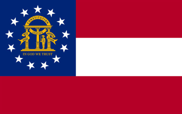 Georgia state flag - Photo: Zscout730, via Wikimedia.