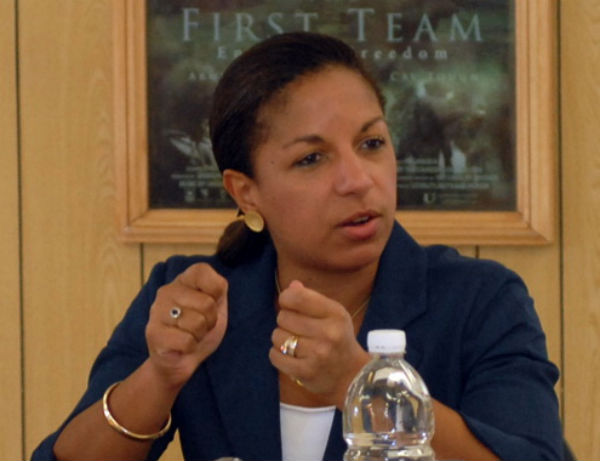 Former UN Ambassador and National Security Advisor Susan Rice - Photo: Sgt. 1st Class Joel Quebec, via Wikimedia.