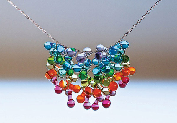 Krista Bermeo: Heart within a Heart necklace
