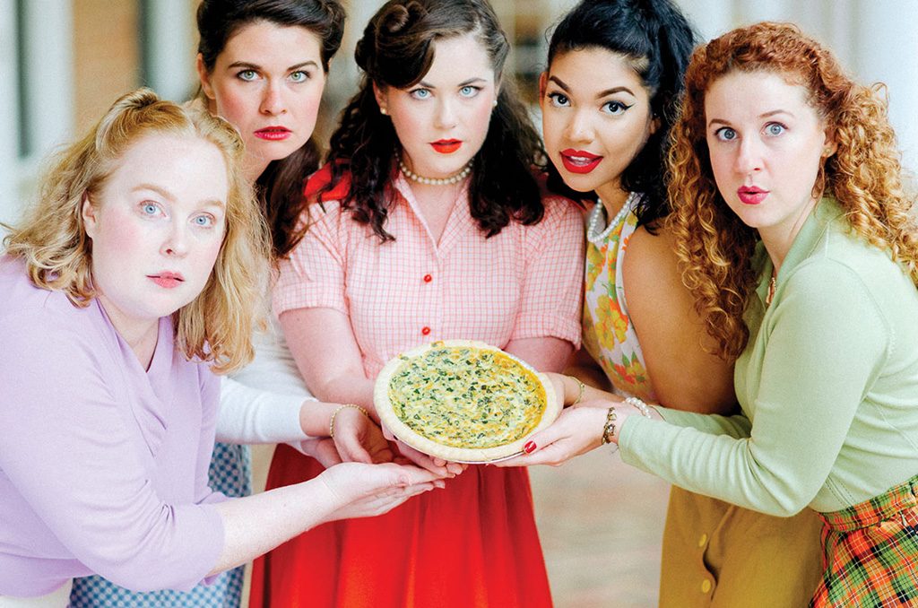 Egged On Five Lesbians Eating A Quiche