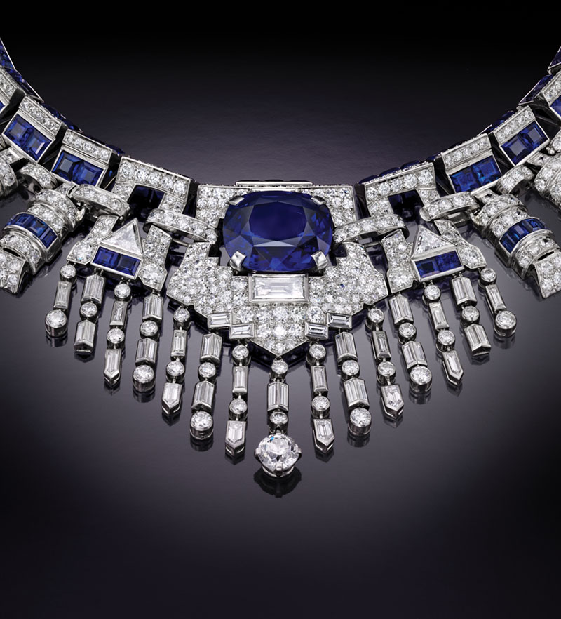 cartier sapphire necklace