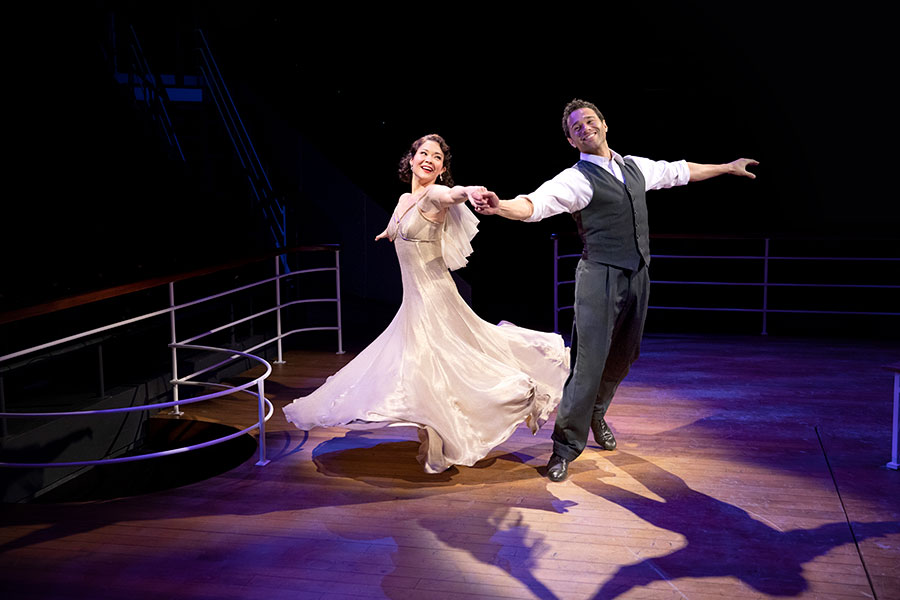 Lisa Helmi Johanson and Corbin Bleu in Anything Goes. Photo by Maria Baranova.