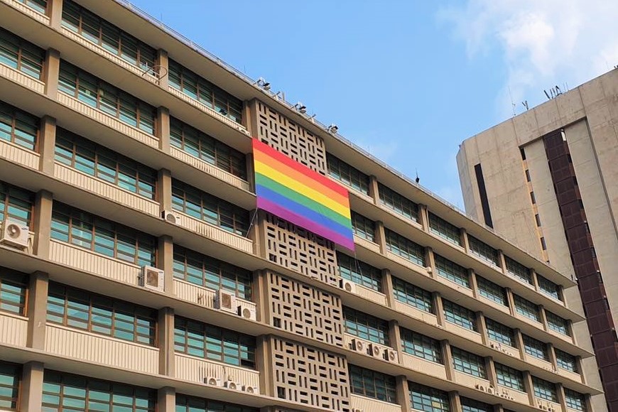 seoul, embassy, pride, flag