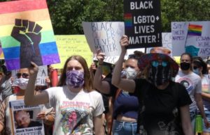 Pride Black Lives Matters Protesters