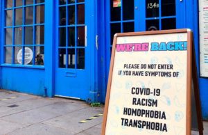 wee mexico, sign, homophobia, transphobia, racism, covid-19