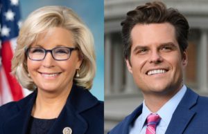 liz cheney, matt gaetz, republican, makeup, homophobic