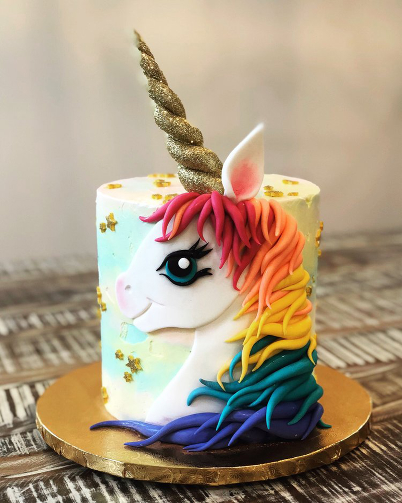 Cakes by Gene: Rainbow Unicorn theme