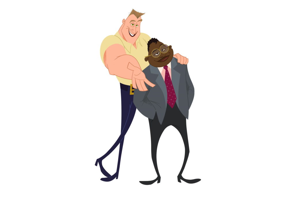 Barry (Zachary Quinto) and Randall (Billy Porter) LeibowitzJenkins in