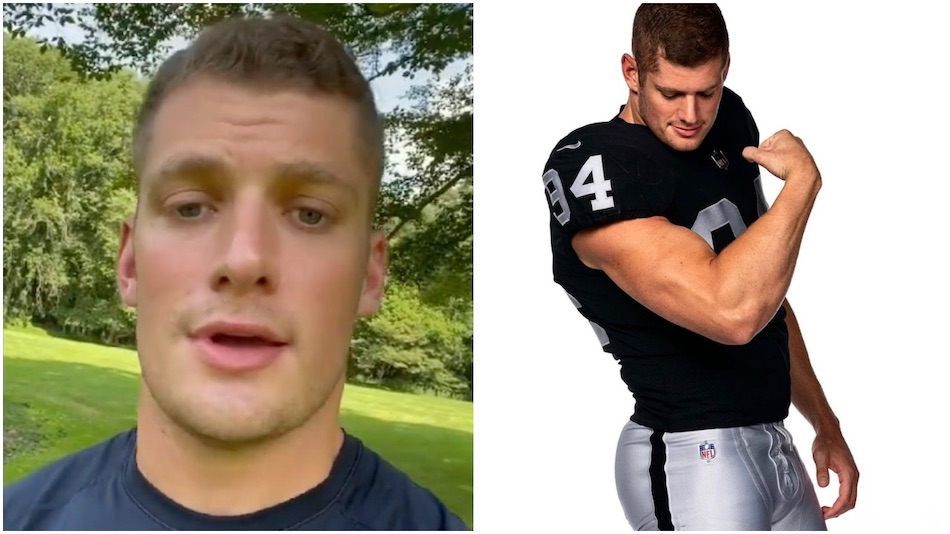 Carl Nassib, first openly gay active NFL player, says he's dating