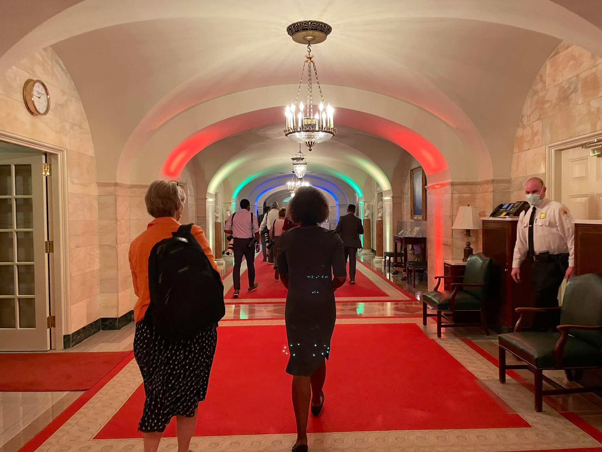 White House installs rainbow lights, LGBTQ exhibit for Pride Month