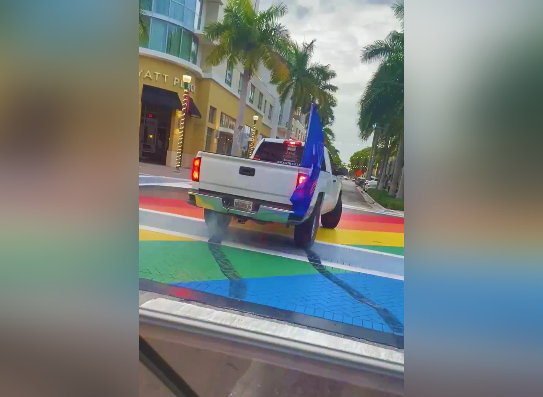 rainbow crosswalk, lgbtq, delray beach, Alexander Michael Jerich