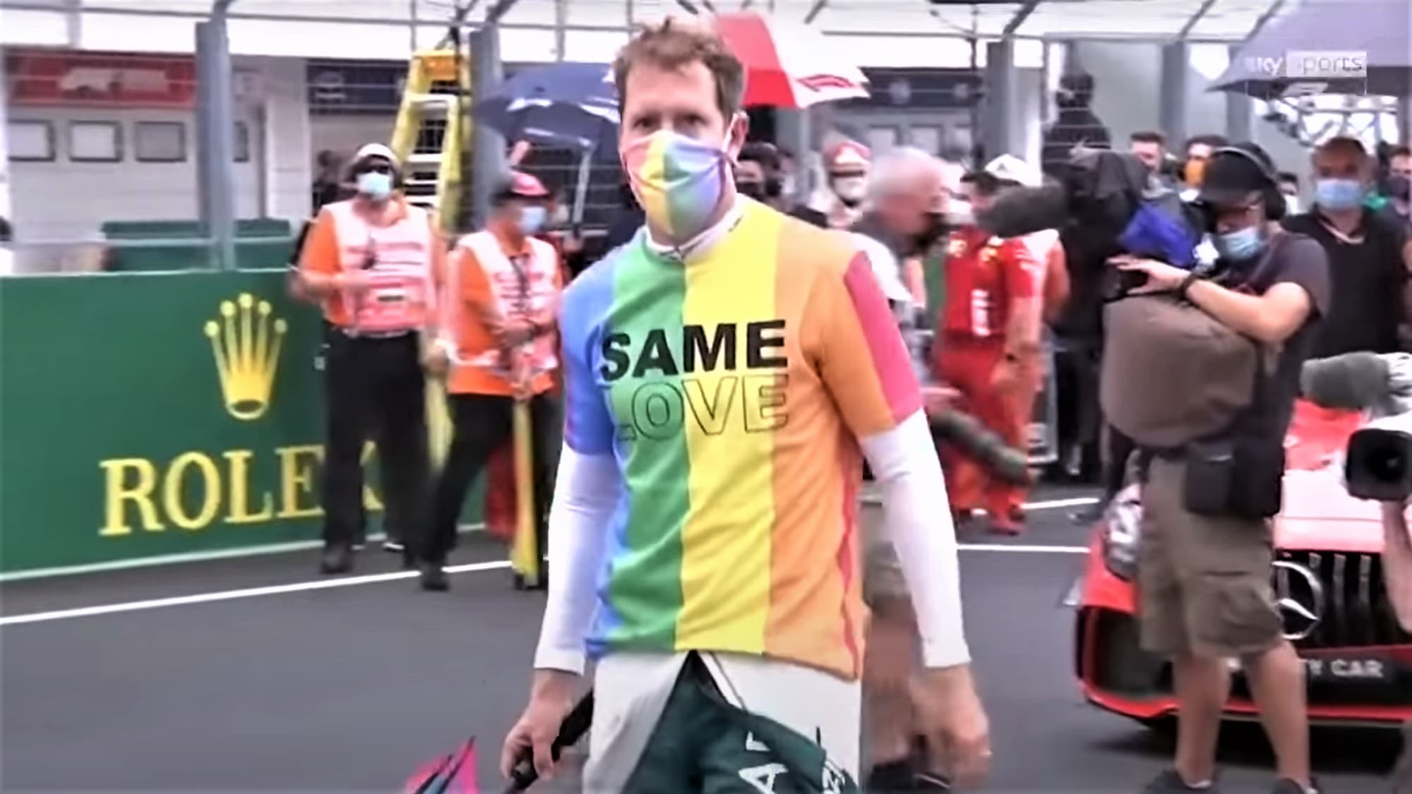sebastian vettel rainbow shoes