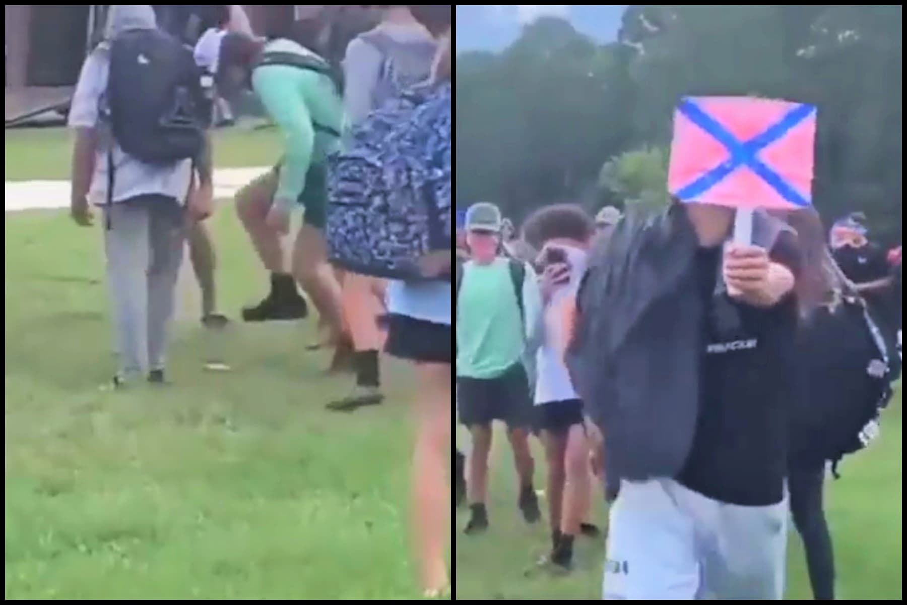 Florida school investigating after students yell anti-gay slurs, stomp on Pride flag