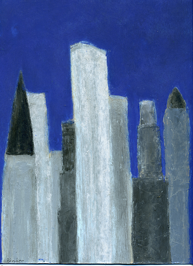 Gordon Binder: Skyline in Silver and Gray