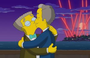 Waylon smithers, michael de graaf, gay, kiss, the simpsons