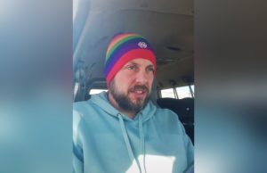 russell ball, bisexual, teacher, pride flag