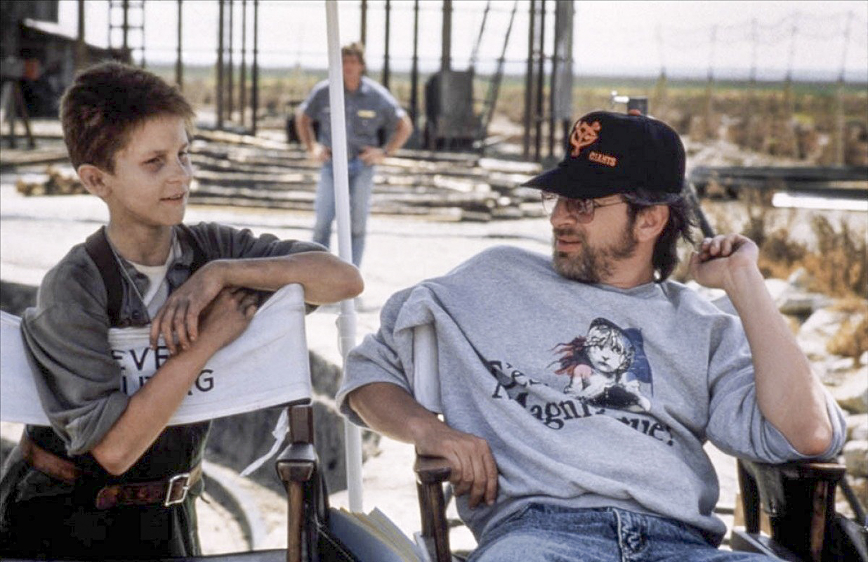 Spielberg (R) and Bale