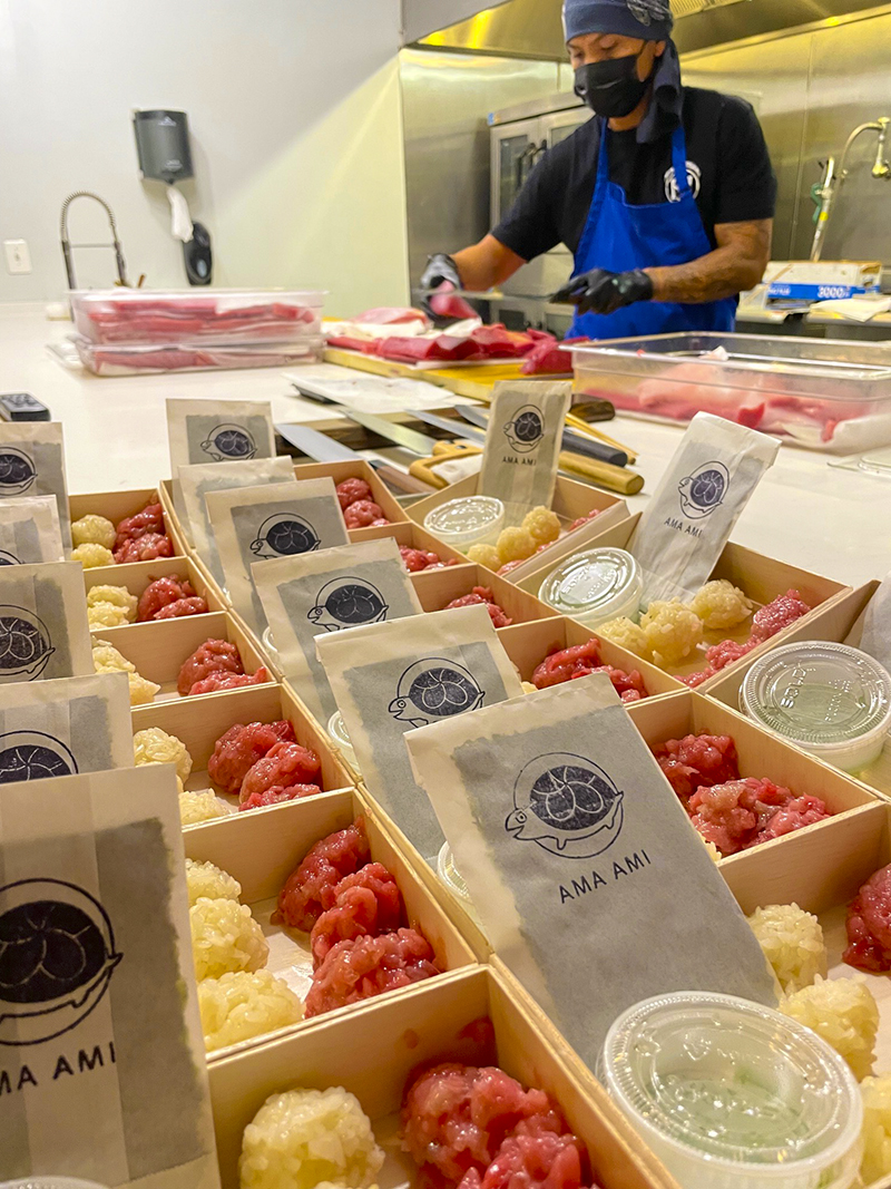 Tuna Cutting -- Photo courtesy of Mess Hall
