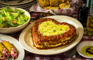 Buca di Beppo: Valentine's Day Heart-shaped Lasagna