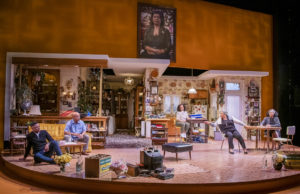 Round House Theatre: Nine Night: Avery Glymph, Doug Brown, Kaitlyn Boyer, Kim Bey, and Lilian Oben -- Photo: Margot Schulman