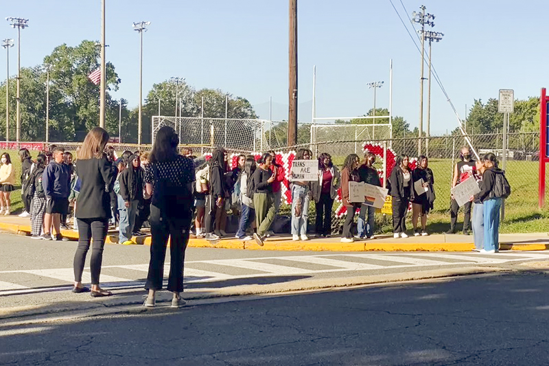 School walkouts Annandale High School, Annandale, Va. Courtesy Pride