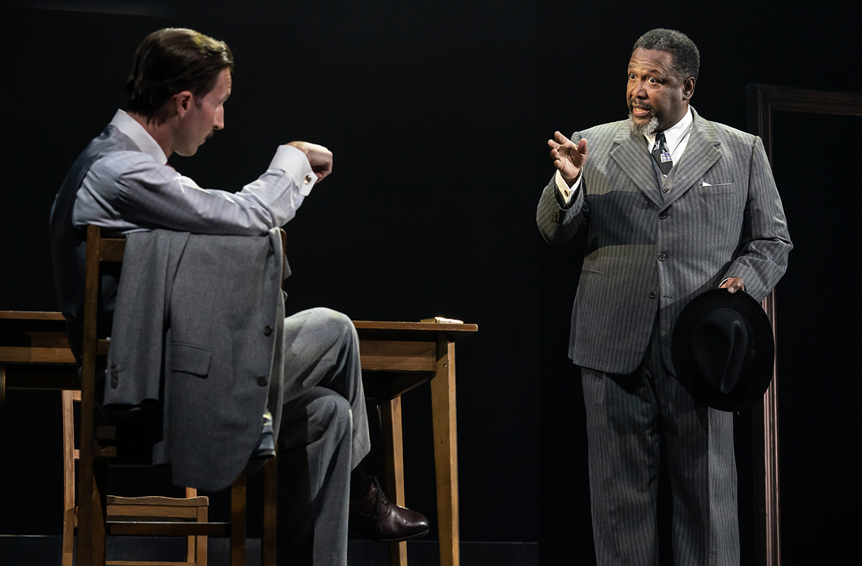Death of a Salesman 7.Blake DeLong and Wendell Pierce. Photo by Joan Marcus Metro Weekly