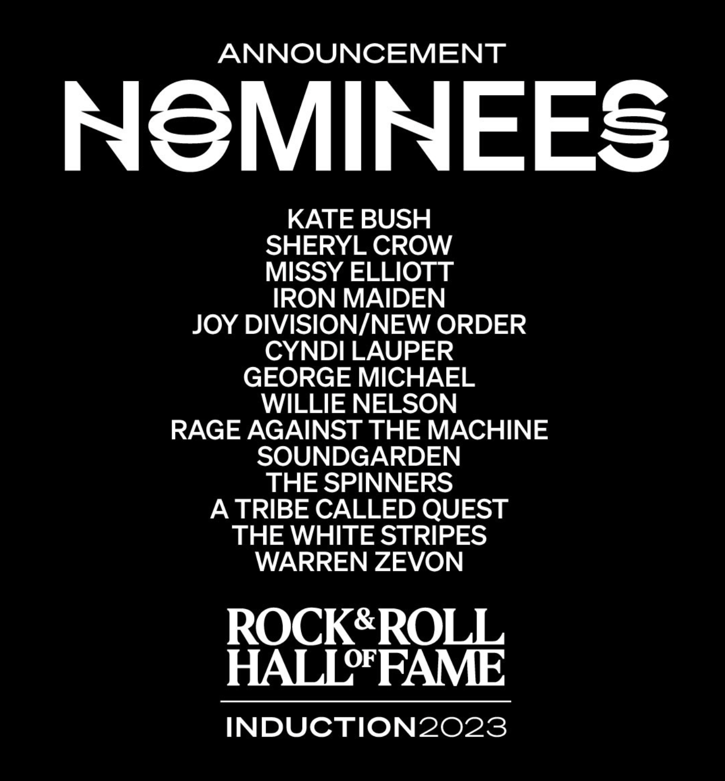 Rock and Roll Hall of Fame 2023 Nominees
