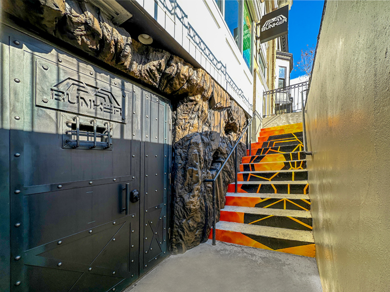 The entrance to The Bunker - Photo: Zach Renovátes