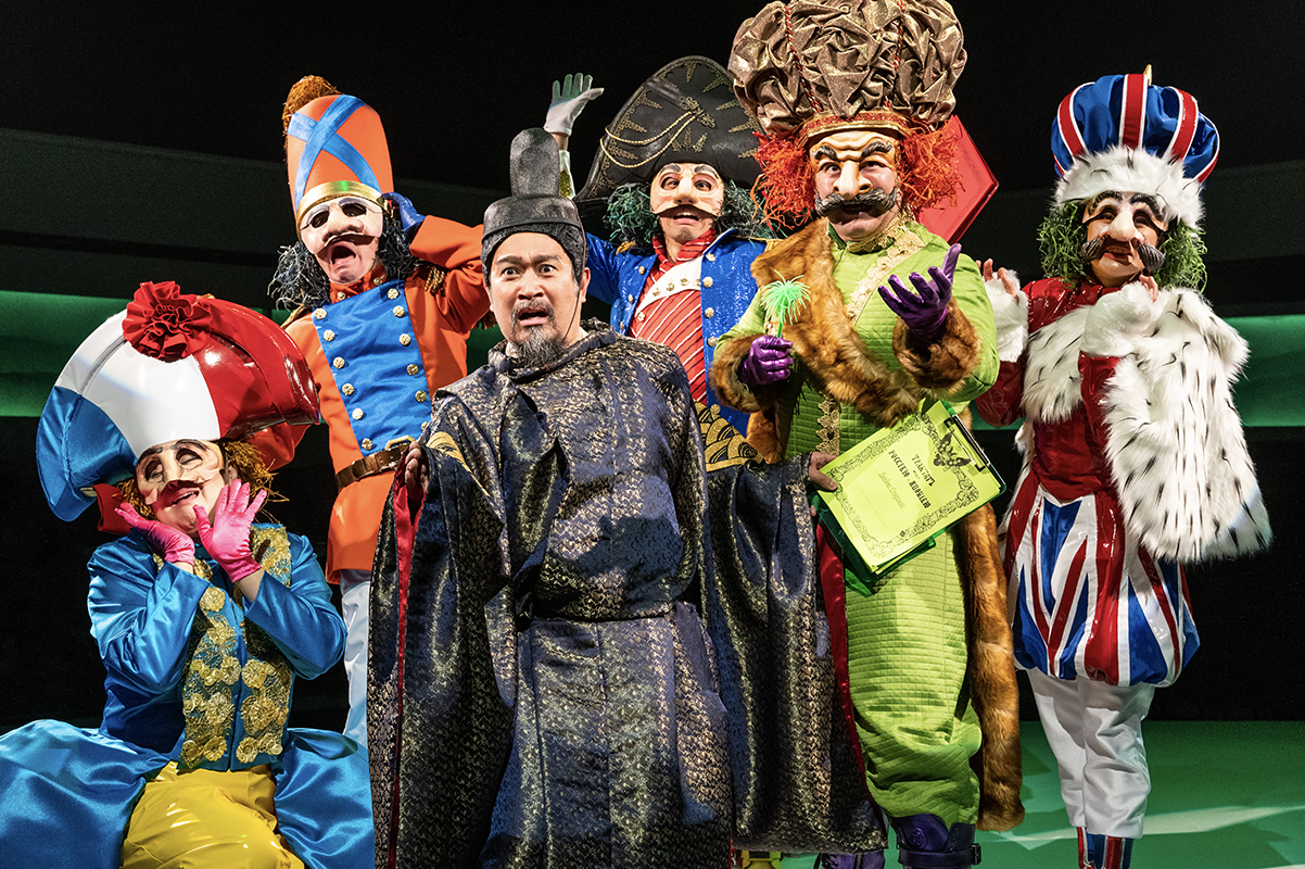 Pacific Overtures: Eymard Meneses Cabling and cast -- Photo: Daniel Rader