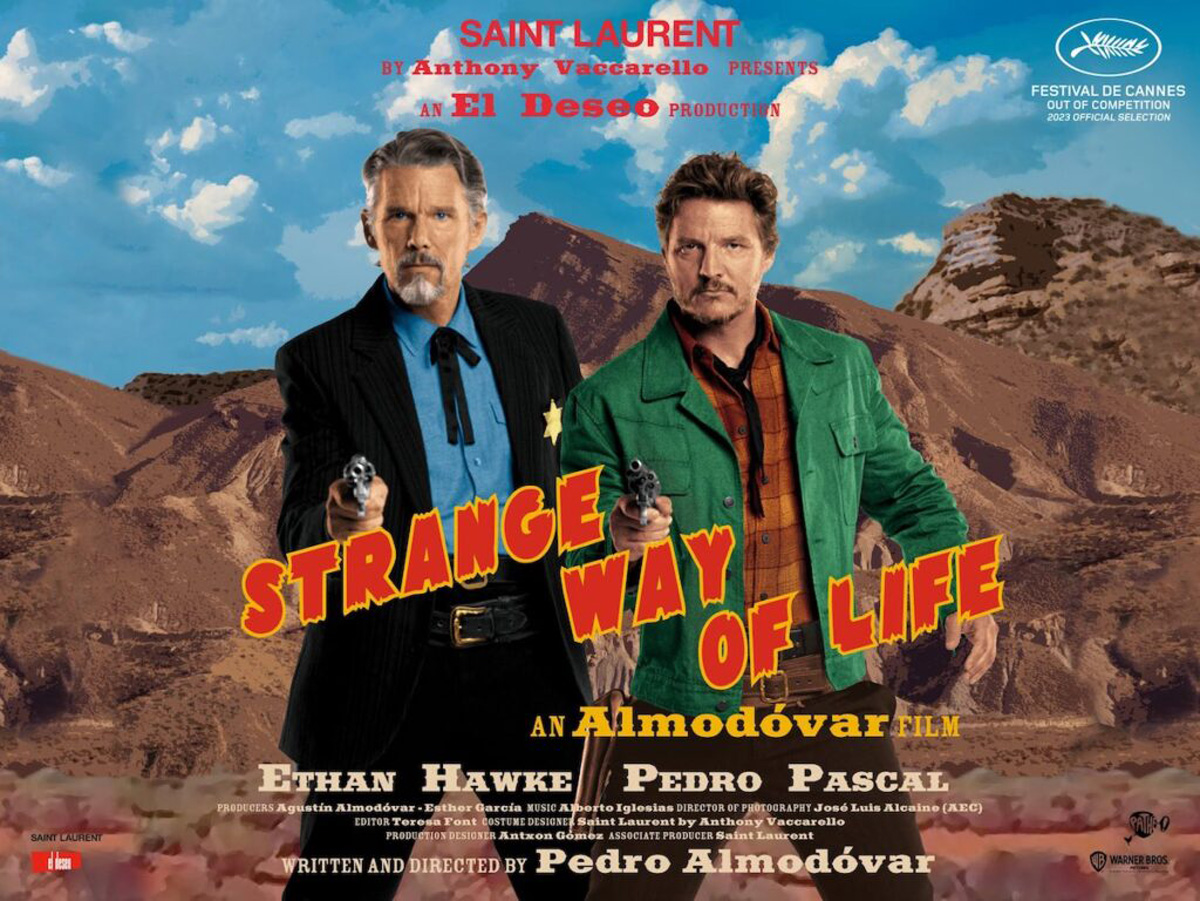 Strange Way of Life poster, with Ethan Hawke and Pedro Pascal