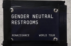 Signs posted outside the bathrooms at Beyoncé’s Renaissance World Tour (twitter.com)