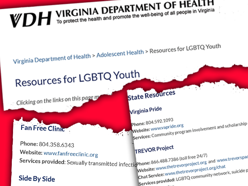 Virginia Removes LGBTQ Youth Resources from State Website - Vimarsana News