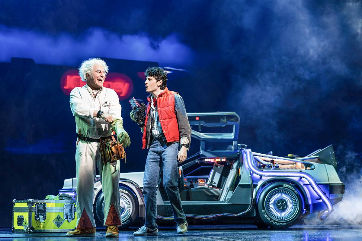 Back To The Future: Roger Bart, Casey Likes -- Photo: Matthew Murphy and Evan Zimmerman