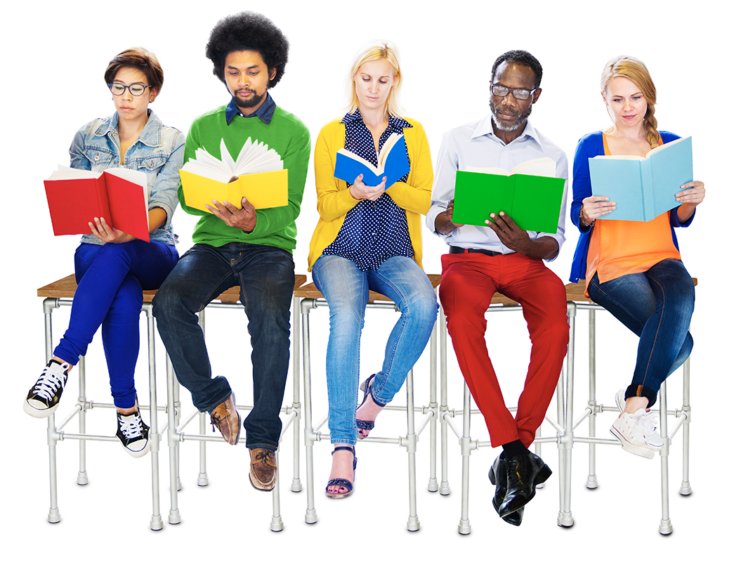 OutWrite -- Photo: Rawpixelimages, Dreamstime -- Image of 5 people reading books