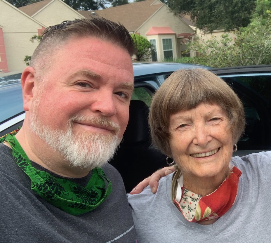 The author and his mother - Courtesy Will O'Bryan