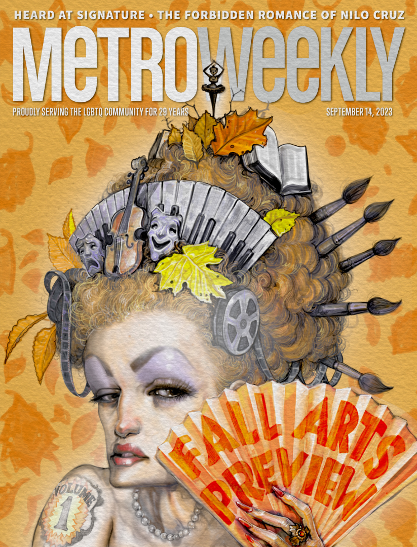 Metro Weekly: Fall Arts Preview 2023 cover