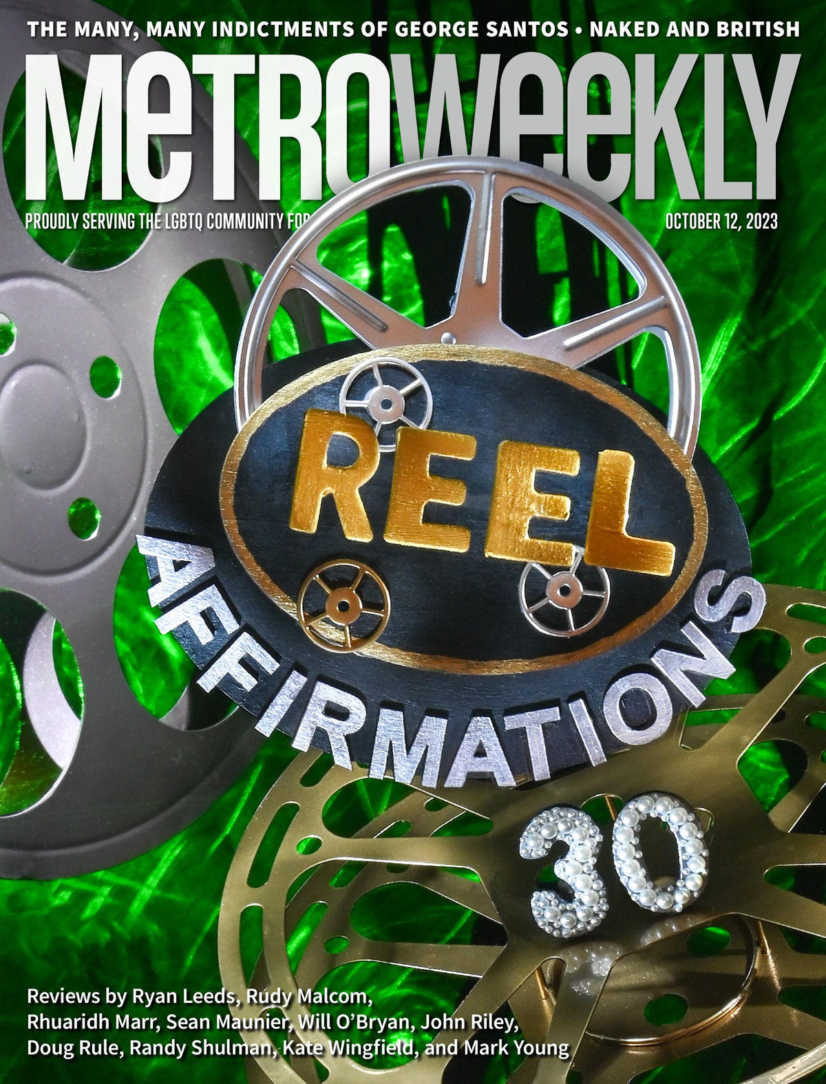 Reel Affirmations 30: Cover of Metro Weekly -- Image: Todd Franson