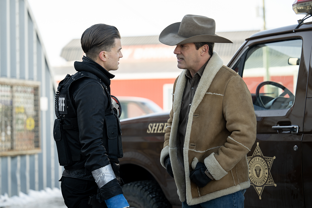 Fargo: Joe Keery, Jon Hamm -- Photo: Michelle Faye/FX