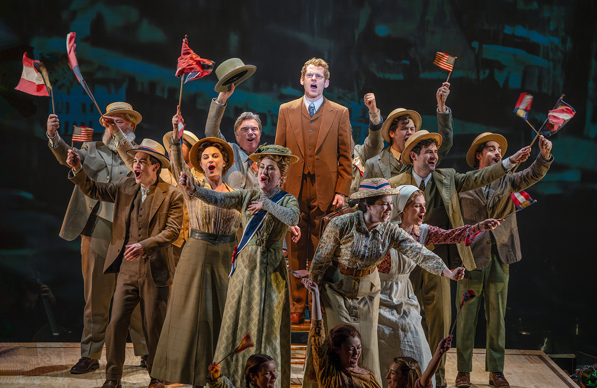 Parade: Max Chernin and cast - Photo: Joan Marcus