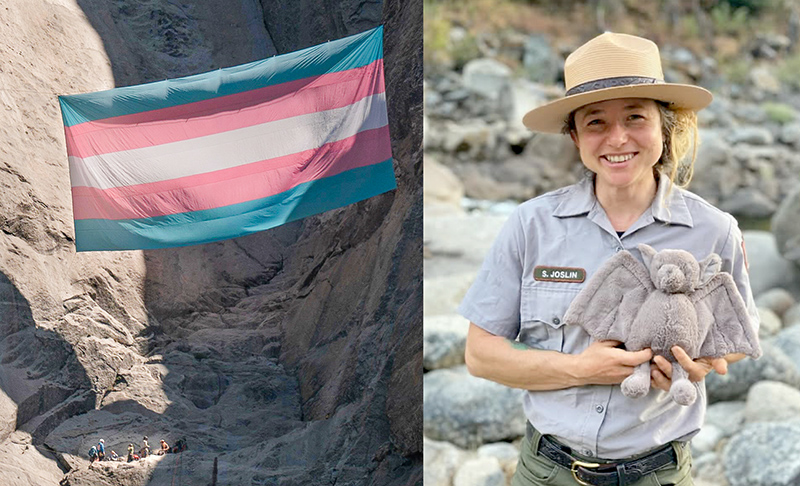 Trans Flag at Yosemite, SJ Joslin - Photos: Instagram