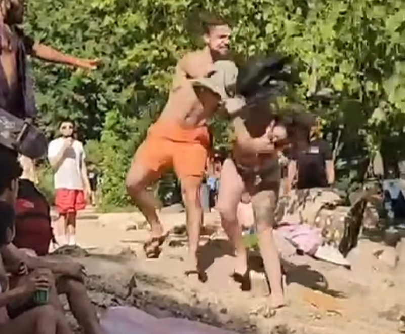 Trans Woman attacked at Barton Springs, Austin, TX - Photo: brigittebandit via Instagram