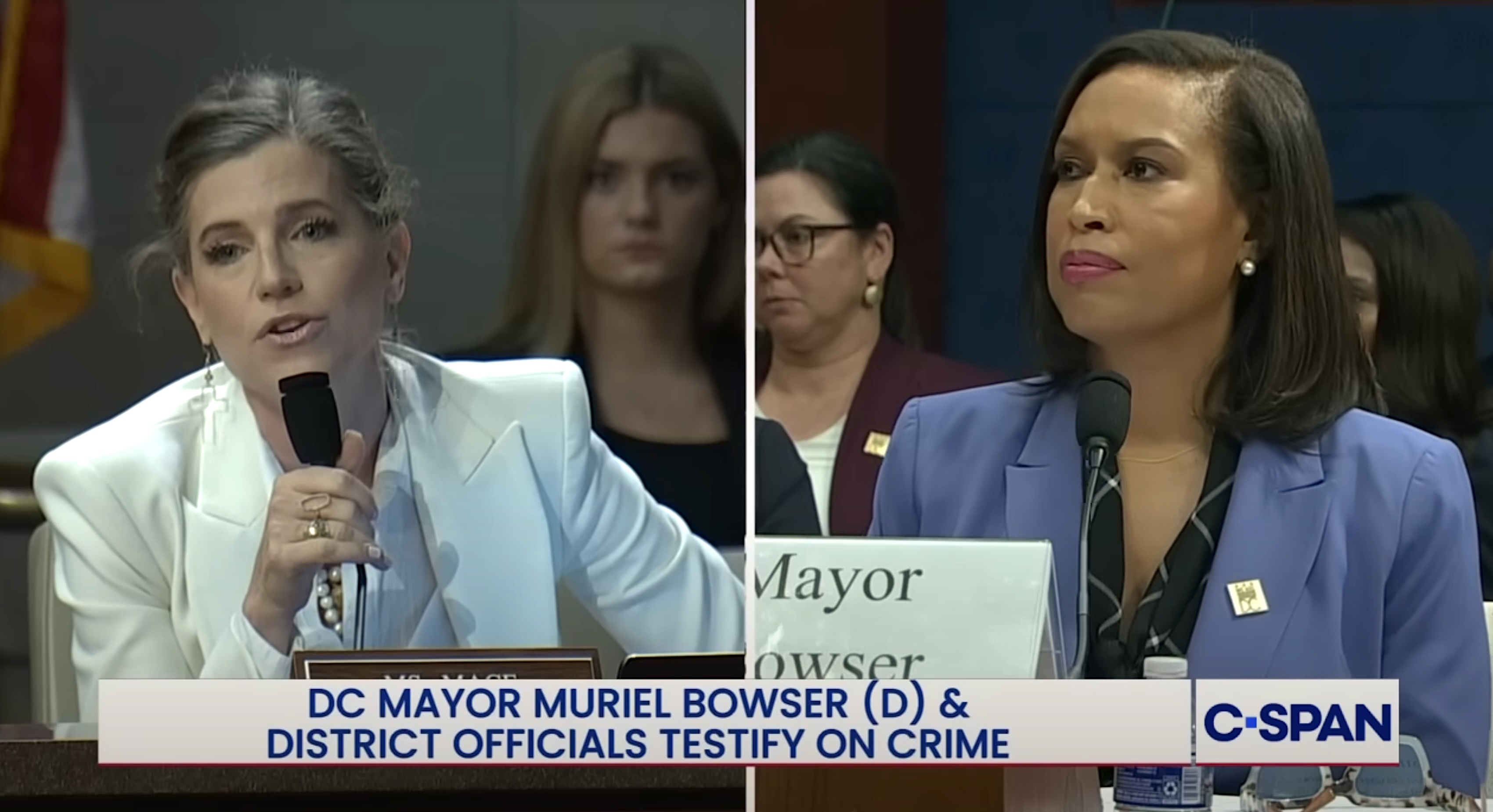 Rep. Nancy Mace and Mayor Muriel Bowser - CSPAN Screenshot