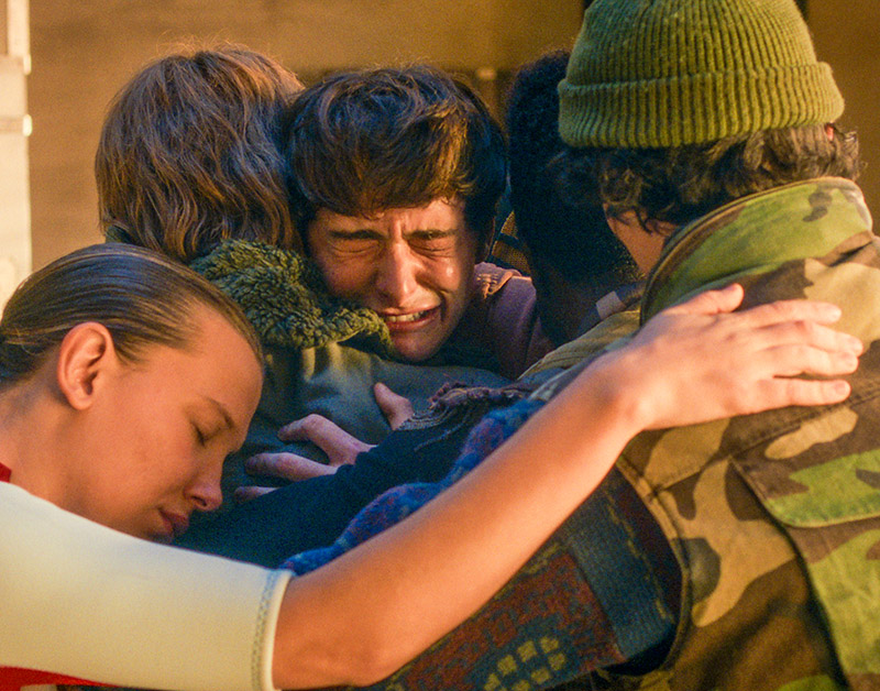 Stranger Things: Millie Bobby Brown, Charlie Heaton, Noah Schnapp, and Finn Wolfhard - Courtesy: Netflix