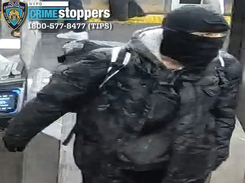 The person suspected of voicing anti-LGBTQ slurs and attacking an individual on a 6 train on Jan. 10. Photo: NYPD