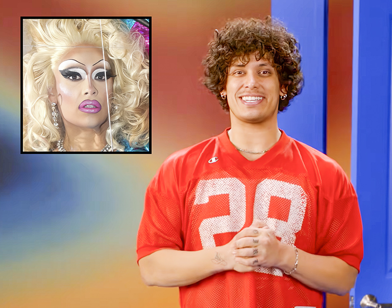 Jason De Puy, Inset: Salina EsTitties - Photos: Big Brother YouTube Screenshot