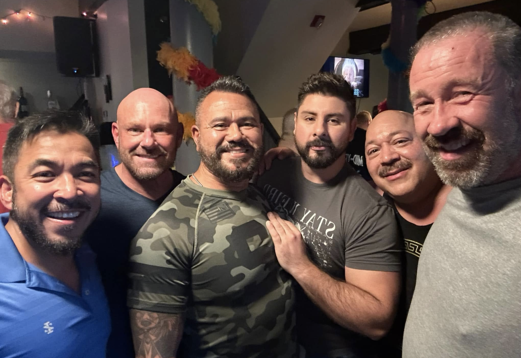 Bear Happy Hour at DIK Bar - Photo courtesy: Fergus, pictured on the right