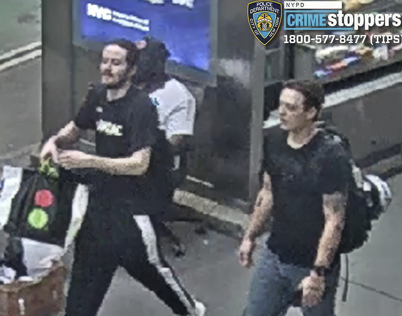 Two suspects in connection with an anti-gay hate crime in Manhattan - Photo: NYPD